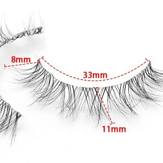 Banded lashes strip lashes natural